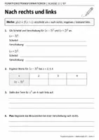 Vorschau - Arbeitsblätter - Funktionen transformieren Klasse 11 / EF – Arbeitsheft - Seite 3