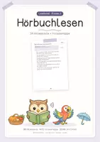 Vorschau - Stundenentwürfe - Leseband | Lautlesemethoden | Hörbuchlesen | Klasse 2 - Deckblatt