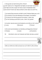 Vorschau - Arbeitsblätter - Quiz zur Martin-Luther-Reportage - mit Lösungen (2 Versionen) - Seite 2