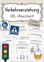 Vorschau - Arbeitsblätter - Verkehrserziehung Arbeitsheft Arbeitsblätter - Deckblatt