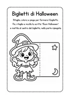 anteprima - Materiale per pittura e bricolage - Bigliettini di Halloween - Pagina 1