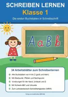Vorschau - Unterrichtsreihen - Schreiben lernen Klasse 1: Buchstaben in Schreibschrift (A bis Z, 34 Arbeitsblätter) - Deckblatt