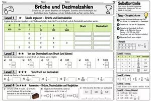 Vorschau - Arbeitsblätter - Brüche Entdecken: Brüche Umwanlden (Dezimalzahlen) DEMO - Deckblatt