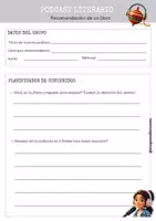 Vista previa - Unidades / Secuencias / Situaciones de Aprendizaje - DOSSIER PODCAST LITERARIO: Guión, Planificador y Autoevaluación (Castellano / Català) - página 1