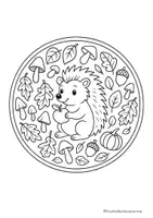 Vorschau - Mal- und Bastelvorlagen - Herbst Mandalas & Ausmalbilder für Kunst, Freiarbeit & Vertretungsstunden - Seite 2