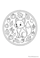 Vorschau - Mal- und Bastelvorlagen - Herbst Mandalas & Ausmalbilder für Kunst, Freiarbeit & Vertretungsstunden - Seite 3