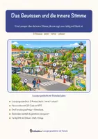 Vorschau - Arbeitsblätter - Das Gewissen und die innere Stimme – Lesespurgeschichte mit Rätselaufgaben (Klasse 10) - Seite 1