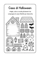 anteprima - Materiale per pittura e bricolage - Lavoretto di Halloween – costruisci la casa infestata - Pagina 1