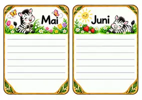 Vorschau - Anderer Materialtyp - Geburtstagskalender der Zebraklasse - Klassentier Zebra - Seite 3