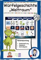 Vorschau - Spiele - Würfelgeschichte Weltraum - Kreatives Schreiben - Deckblatt