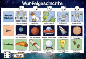 Vorschau - Spiele - Würfelgeschichte Weltraum - Kreatives Schreiben - Seite 3