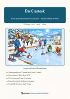 Vorschau - Arbeitsblätter - Der Eisstock – Lesespurgeschichte mit Rätselaufgaben (Klasse 3) - Seite 1