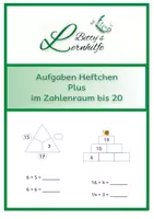 Vorschau - Arbeitsblätter - Heftchen Plusaufgaben im Zahlenraum bis 20 - Deckblatt