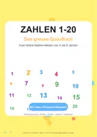 Vorschau - Arbeitsblätter - Zahlen 1-20 – Das große Quiz-Buch Über 80 bunte Rätsel - Deckblatt