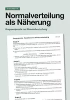 Vorschau - Stundenentwürfe - Normalverteilung als Näherung der Binomialverteilung – Gruppenpuzzle - Deckblatt