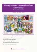 Vorschau - Arbeitsblätter - Werbung erkennen – wie sie wirkt und was dahintersteckt – Lesespurgeschichte mit Rätselaufgaben (Klasse 8) - Seite 1