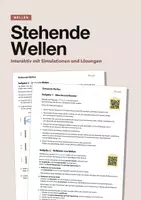 Vorschau - Arbeitsblätter - Stehende Wellen interaktiv – mit Simulationen und Lösungen - Deckblatt