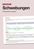 Vorschau - Arbeitsblätter - Schwebungen – Arbeitsblatt zur Überlagerung von Schwingungen mit Lösungen - Deckblatt