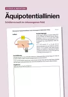 Vorschau - Arbeitsblätter - Äquipotentiallinien im inhomogenen elektrischen Feld – Schülerversuch - Deckblatt