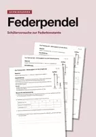 Vorschau - Arbeitsblätter - Federpendel – Schülerversuche zur Periodendauer - Deckblatt