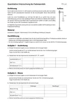 Vorschau - Arbeitsblätter - Fadenpendel – Schülerversuche zur Periodendauer - Seite 1