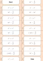 Vorschau - Spiele - Summenregel für Ableitungen – Domino in zwei Schwierigkeitsstufen - Seite 1