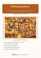 Vorschau - Arbeitsblätter - Die Kerzenwerkstatt – Lesespurgeschichte mit Rätselaufgaben (Klasse 3) - Seite 1