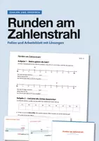 Vorschau - Arbeitsblätter - Runden am Zahlenstrahl – Folien und Arbeitsblatt mit Lösungen - Deckblatt