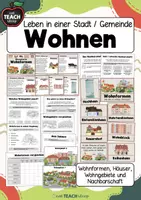 Vorschau - Arbeitsblätter - Leben in der Stadt - Wohnort - Leben, Arbeiten, Wohnen & Versorgung - Seite 1