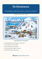 Vorschau - Arbeitsblätter - Die Schneekanone – Lesespurgeschichte mit Rätselaufgaben (Klasse 3) - Seite 1
