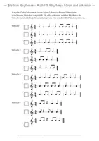 Vorschau - Arbeitsblätter - Bleib im Rhythmus - Modul 5: Rhythmen hören und erkennen - Seite 1