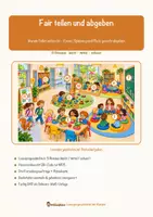 Vorschau - Stationenlernen - Fair teilen und abgeben – Lesespurgeschichte mit Rätselaufgaben (Klasse 1) - Seite 1