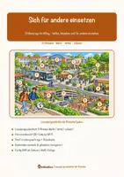 Vorschau - Arbeitsblätter - Sich für andere einsetzen – Lesespurgeschichte mit Rätselaufgaben (Klasse 8) - Seite 1