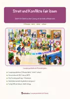 Vorschau - Mal- und Bastelvorlagen - Streit und Konflikte fair lösen – Lesespurgeschichte mit Rätselaufgaben (Klasse 7) - Seite 1