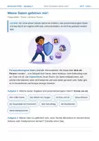 Vorschau - Arbeitsblätter - Meine Daten gehören mir! – Datenschutz & Recht am eigenen Bild – AB 5 - Deckblatt