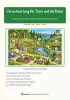 Vorschau - Arbeitsblätter - Verantwortung für Tiere und die Natur – Lesespurgeschichte mit Rätselaufgaben (Klasse 7) - Seite 1