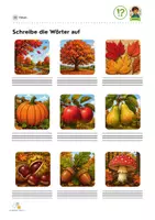 Vorschau - Unterrichtsreihen - Herbst - Arbeitsheft Deutsch 2. Klasse - Seite 1