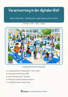 Vorschau - Arbeitsblätter - Verantwortung in der digitalen Welt – Lesespurgeschichte mit Rätselaufgaben (Klasse 8) - Seite 1