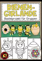 Vorschau - Mal- und Bastelvorlagen - Bienen Grundschule Klasse 3, 4, 5 – Die Biene, Honigbiene, Körperbau, Bienenvolk, Lebenszyklus, Honig, Bestäubung, Sachunterricht, Arbeitsblätter | Materialpaket - Seite 1