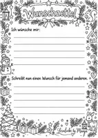 Vorschau - Arbeitsblätter - Verschiedene Wunschzettel für die Adventszeit ✨ - Seite 2