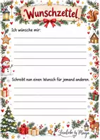 Vorschau - Arbeitsblätter - Verschiedene Wunschzettel für die Adventszeit ✨ - Seite 1
