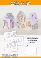 Vista previa - Manualidades / Dibujos para colorear - Casas de Halloween en 3D para imprimir - Manualidades para niños - Portada