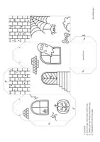 Vista previa - Manualidades / Dibujos para colorear - Casas de Halloween en 3D para imprimir - Manualidades para niños - página 2