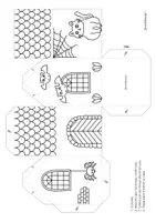 Vista previa - Manualidades / Dibujos para colorear - Casas de Halloween en 3D para imprimir - Manualidades para niños - página 3