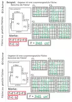 Vorschau - Arbeitsblätter - Arbeitsheft Zus.ges. Flächen 2 Fläche berechnen + Lösungsheft - Seite 3