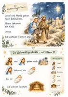 Vorschau - Arbeitsblätter - Die WEIHNACHTSGESCHICHTE - mit Lesebildern - differenziert - Seite 3