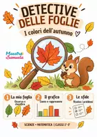 anteprima - Esercizi - 🍁 DETECTIVE DELLE FOGLIE – matematica d'autunno 🍂 - Pagina di copertina