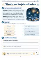 Vorschau - Unterrichtsreihen - Silvester & Neujahr – Bräuche, Glückssymbole, Feuerwerk & Jahreswechsel | Sachunterricht Klasse 3/4 - Seite 1