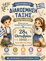 Προεπισκόπηση - Αφίσες - 28η Οκτωβρίου Vintage Διακόσμηση τάξης - Ολοκληρωμενο σετ ταμπέλες και στοιχεία - Εξώφυλλο