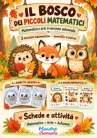 anteprima - Esercizi - 🍁 BOSCO DEI MATEMATICI – Problemi e lavoretto d'autunno 🦔 - Pagina di copertina